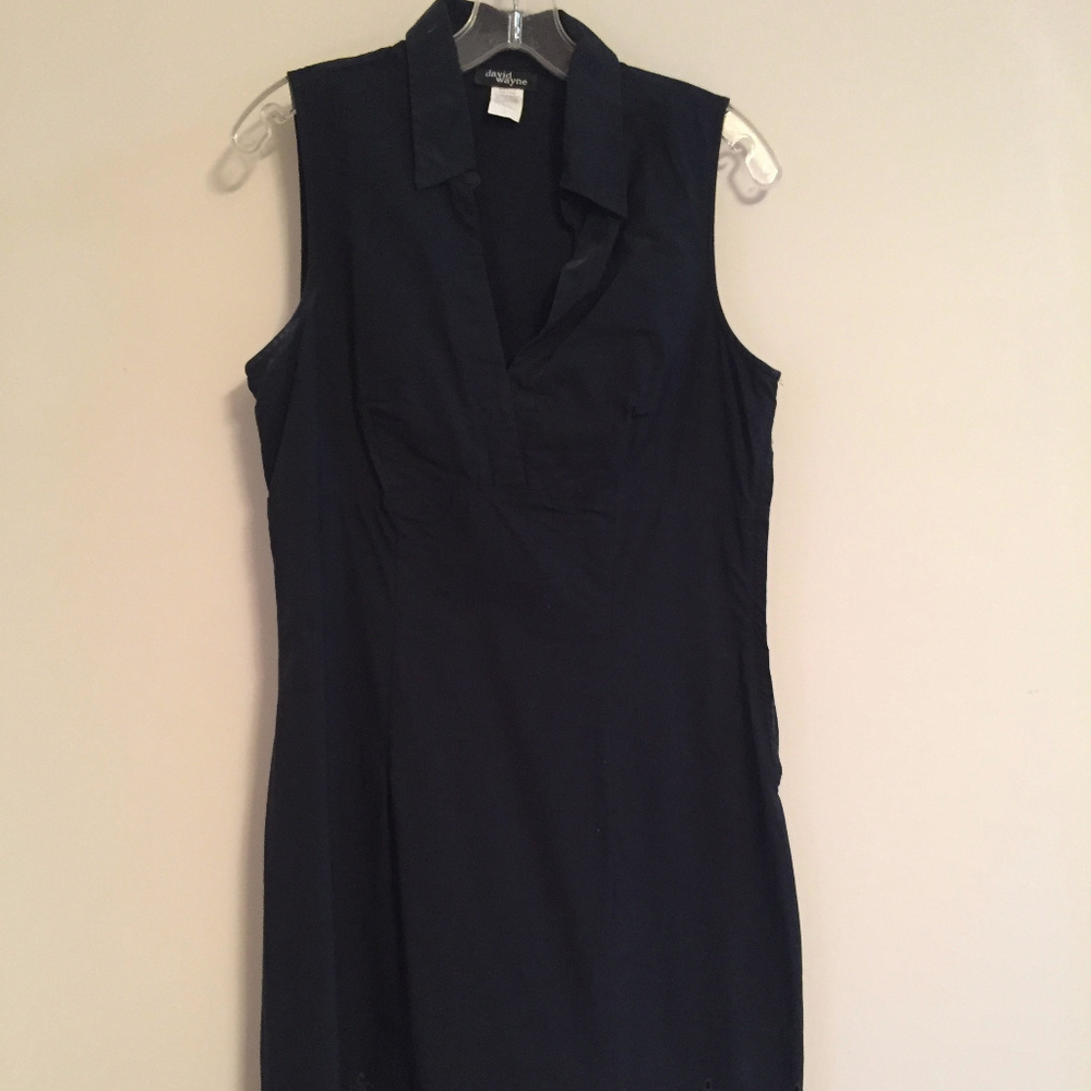 Black Sundress w/Eyelet Detail in Women